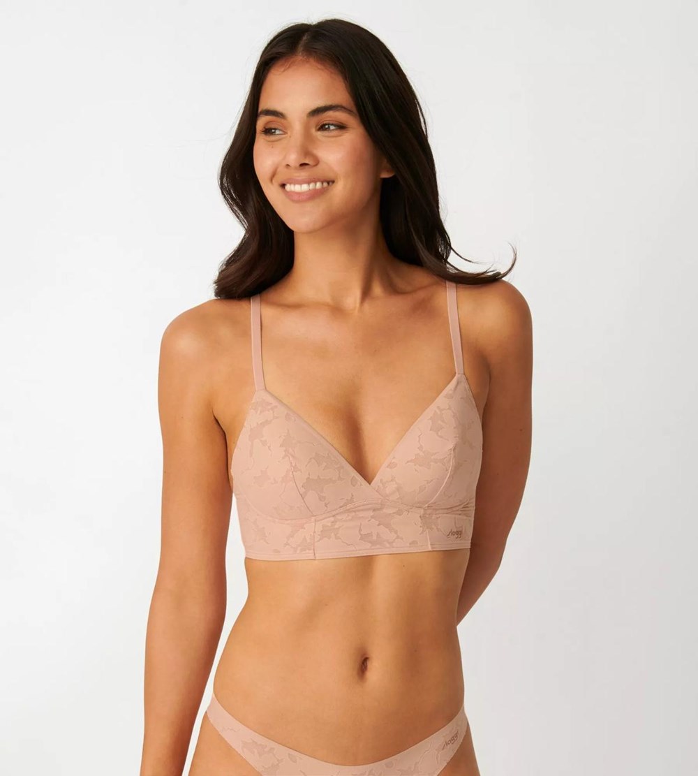 Sloggi Zero Lace Non-wired Bra Light Brown | 36518-JPKO