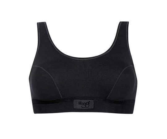 Sloggi Double Comfort Sports Top Black | 08452-WXDU