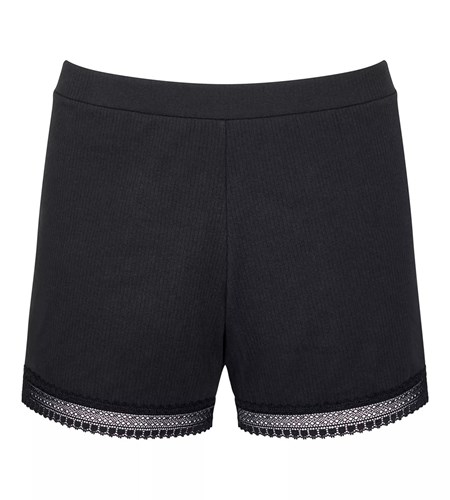 Sloggi Go Ribbed Shorty Black | 41253-OUIC