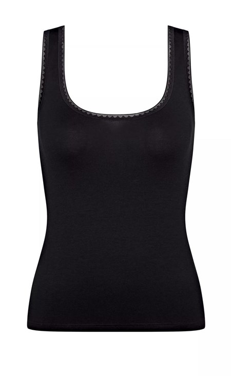 Sloggi Go Vest Tank Top Black | 06398-WRAB