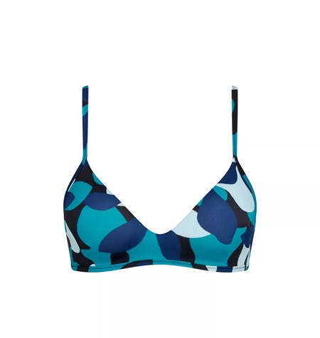 Sloggi Shore Flower Horn Bikini Top Padded Blue - Dark Combination | 09482-OJHN