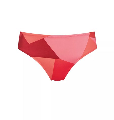 Sloggi Shore Kiritimati Bikini High Leg Red - Light combination | 30648-BEGC