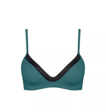 Sloggi Shore Kosrae Bikini Top Padded Green Combination | 96207-RDFK