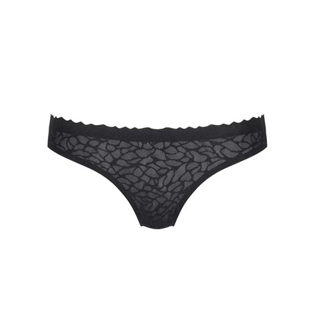 Sloggi Zero Feel Lace Brazil Panty Black | 10589-MXQP