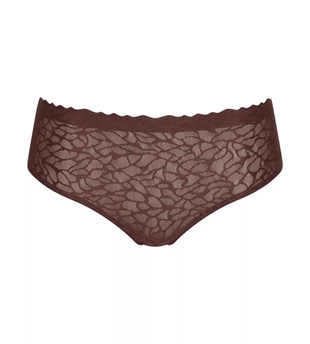 Sloggi Zero Feel Lace High Waist Ebony brown | 20647-KOBI