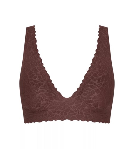 Sloggi Zero Feel Lace Longline Top Ebony brown | 41259-ZPGH